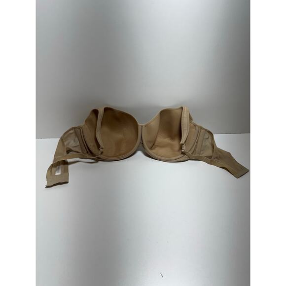 Cacique Smooth Lightly Lined Balconette Bra Sz 44F Plus Size Coquette - Picture 4 of 6